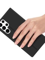 DUX DUCIS Skin Pro Series for Samsung Galaxy S23 Ultra Case Leather Card Holder Flip Stand Phone Cover with Card Slots by The Case Factory