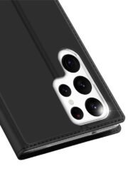 DUX DUCIS Skin Pro Series for Samsung Galaxy S23 Ultra Case Leather Card Holder Flip Stand Phone Cover with Card Slots by The Case Factory