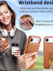 CASENEO For iPhone Air Magnetic Case Wristband Leather Shockproof Phone Cover by The Case Factory