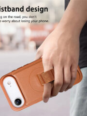 CASENEO For iPhone Air Magnetic Case Wristband Leather Shockproof Phone Cover by The Case Factory