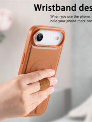 CASENEO For iPhone Air Magnetic Case Wristband Leather Shockproof Phone Cover by The Case Factory