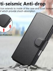 CASENEO For iPhone 17 Pro Magnetic Case RFID Blocking Wallet Detachable Leather Phone Cover with Wristband by The Case Factory