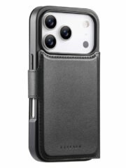 CASENEO For iPhone 17 Pro Magnetic Case RFID Blocking Wallet Detachable Leather Phone Cover with Wristband by The Case Factory