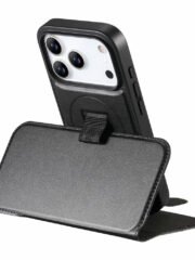 CASENEO For iPhone 17 Pro Magnetic Case RFID Blocking Wallet Detachable Leather Phone Cover with Wristband by The Case Factory