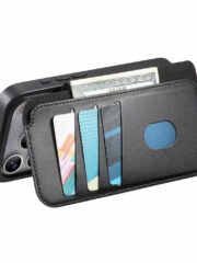 CASENEO For iPhone 17 Pro Magnetic Case RFID Blocking Wallet Detachable Leather Phone Cover with Wristband by The Case Factory
