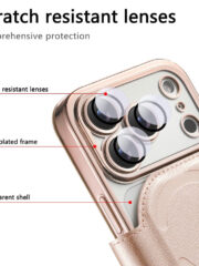 CASENEO For iPhone 17 Pro Max Case Compatible with MagSafe Detachable Leather Phone Cover with Lens Film by The Case Factory