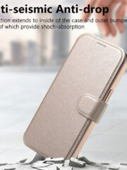 CASENEO For iPhone 17 Pro Max Case Compatible with MagSafe Detachable Leather Phone Cover with Lens Film by The Case Factory