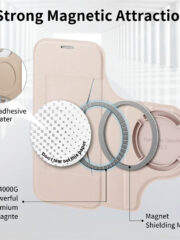 CASENEO For iPhone 17 Pro Max Case Compatible with MagSafe Detachable Leather Phone Cover with Lens Film by The Case Factory
