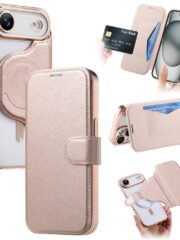 CASENEO For iPhone Air Case Compatible with MagSafe Detachable Leather Phone Cover with Lens Film by The Case Factory