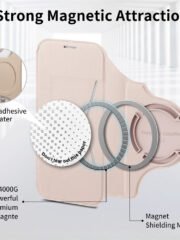 CASENEO For iPhone Air Case Compatible with MagSafe Detachable Leather Phone Cover with Lens Film by The Case Factory