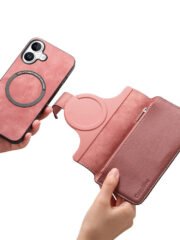 CASENEO For iPhone 17 Case Magnetic Detachable Zipper Wallet Leather Flip Phone Cover by The Case Factory