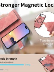 CASENEO For iPhone Air Case Magnetic Detachable Zipper Wallet Leather Flip Phone Cover by The Case Factory