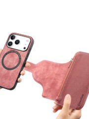 CASENEO For iPhone 17 Pro Case Magnetic Detachable Zipper Wallet Leather Flip Phone Cover by The Case Factory