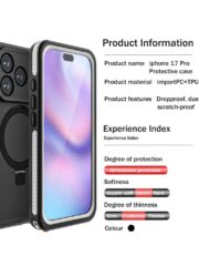 REDPEPPER For iPhone 17 Pro IP68 Waterproof Case Kickstand Phone Back Cover | Compatible with MagSafe by The Case Factory