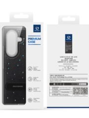 DUX DUCIS STEX Series For Samsung Galaxy Z Fold7 Case Kickstand Star Pattern Leather Back Cover with Tempered Glass Film by The Case Factory