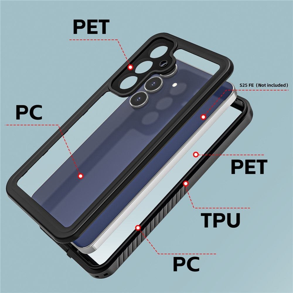 REDPEPPER FS Series For Samsung Galaxy S25 FE Waterproof Case IP68 Shockproof Phone Cover by The Case Factory
