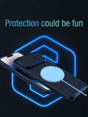 NILLKIN for iPhone 14 Pro Max Texture Protective Phone Case with Camera Slide Protector Support Magnetic Wireless Charging by The Case Factory