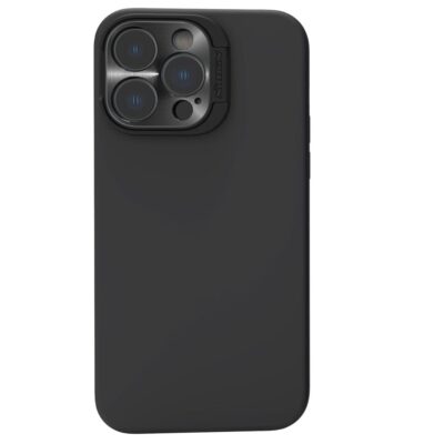 NILLKIN Lenswing Magnetic Case for iPhone 14 Pro Camera Lens Protector Hidden Kickstand Silicone Phone Cover | Compatible with MagSafe Black iPhone 14 Pro by The Case Factory