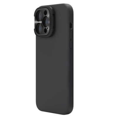 NILLKIN Lenswing Magnetic Case for iPhone 14 Pro Camera Lens Protector Hidden Kickstand Silicone Phone Cover | Compatible with MagSafe by The Case Factory