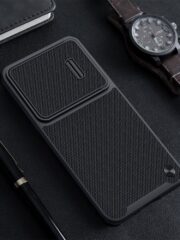 NILLKIN For Samsung Galaxy S23 Hard PC Soft TPU Phone Case Sliding Lens Protection Shockproof Cover by The Case Factory