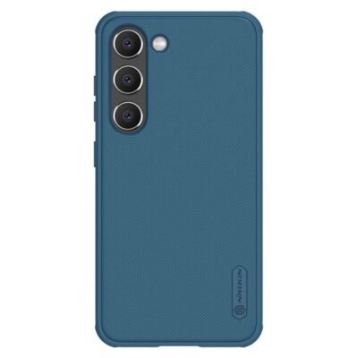 NILLKIN Super Frosted Shield Pro for Samsung Galaxy S23+ Anti-Slip Matte Phone Case Soft TPU-PC Drop Protection Cover Blue Samsung Galaxy S23+ by The Case Factory
