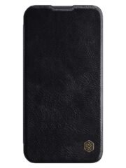 NILLKIN Qin Pro Series for Samsung Galaxy S23+ Leather Phone Case Card Holder Folio Flip Cover with Slide Lens Protector by The Case Factory