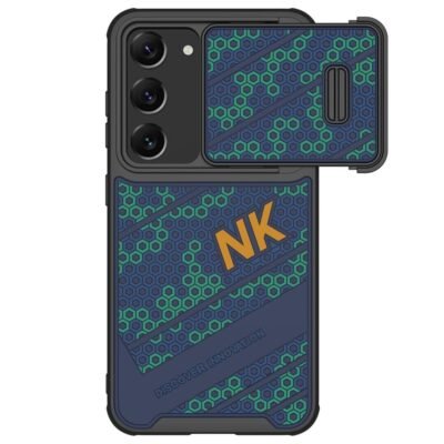 NILLKIN For Samsung Galaxy S23+ Honeycomb Texture PC-TPU Phone Case Sliding Camera Protection Anti-drop Cover As Shown Samsung Galaxy S23+ by The Case Factory