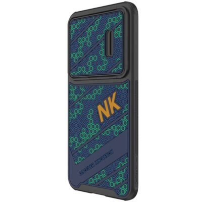 NILLKIN For Samsung Galaxy S23+ Honeycomb Texture PC-TPU Phone Case Sliding Camera Protection Anti-drop Cover by The Case Factory