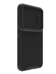 NILLKIN For Samsung Galaxy S23+ Carbon Fiber Anti-drop Phone Cover PC-TPU Case with Slide Camera Protection by The Case Factory