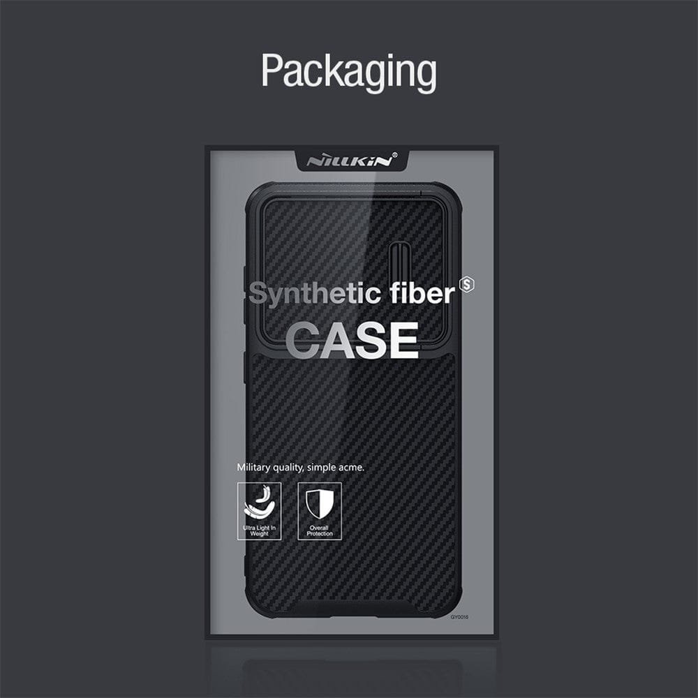 NILLKIN For Samsung Galaxy S23+ Carbon Fiber Anti-drop Phone Cover PC-TPU Case with Slide Camera Protection by The Case Factory