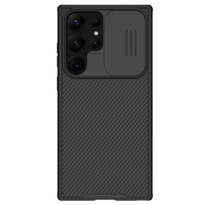 NILLKIN CamShield Pro Series for Samsung Galaxy S23 Ultra Anti-drop PC-TPU Cover Phone Case with Slide Camera Protector Black Samsung Galaxy S23 Ultra by The Case Factory