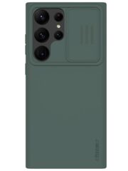 NILLKIN For Samsung Galaxy S23 Ultra Hard PC Soft Silicone Case Anti-scratch Phone Cover with Slide Camera Protector Green Samsung Galaxy S23 Ultra by The Case Factory