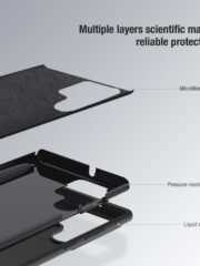 NILLKIN For Samsung Galaxy S23 Ultra Hard PC Soft Silicone Case Anti-scratch Phone Cover with Slide Camera Protector by The Case Factory