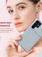 NILLKIN For Samsung Galaxy S23 Ultra Hard PC Soft Silicone Case Anti-scratch Phone Cover with Slide Camera Protector by The Case Factory
