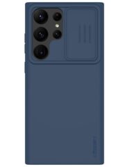 NILLKIN For Samsung Galaxy S23 Ultra Hard PC Soft Silicone Case Anti-scratch Phone Cover with Slide Camera Protector Blue Samsung Galaxy S23 Ultra by The Case Factory