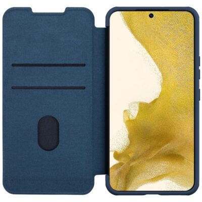 NILLKIN Qin Pro Series Shockproof Case for Samsung Galaxy S23 Slide Lens Protection Phone Cover with Card Slots by The Case Factory