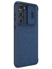 NILLKIN Qin Pro Series Shockproof Case for Samsung Galaxy S23 Slide Lens Protection Phone Cover with Card Slots by The Case Factory