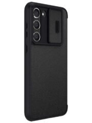 NILLKIN Qin Pro Series for Samsung Galaxy S23+ Anti-scratch Phone Cover Card Holder Mobile Phone Case with Sliding Lens Cover by The Case Factory