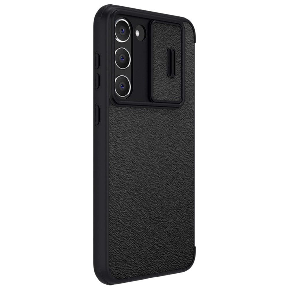 NILLKIN Qin Pro Series for Samsung Galaxy S23+ Anti-scratch Phone Cover Card Holder Mobile Phone Case with Sliding Lens Cover by The Case Factory