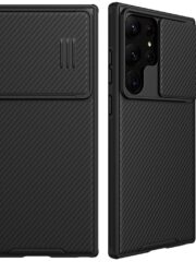 NILLKIN CamShield S Series for Samsung Galaxy S23 Ultra PC-TPU Phone Case Slide Lens Protection Drop-proof Cover Black Samsung Galaxy S23 Ultra by The Case Factory