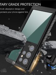 REDPEPPER FS Series For Samsung Galaxy S23 Ultra Waterproof Case with Screen Protector P68 Full-Body Clear Cover by The Case Factory