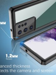 REDPEPPER FS Series For Samsung Galaxy S23 Ultra Waterproof Case with Screen Protector P68 Full-Body Clear Cover by The Case Factory