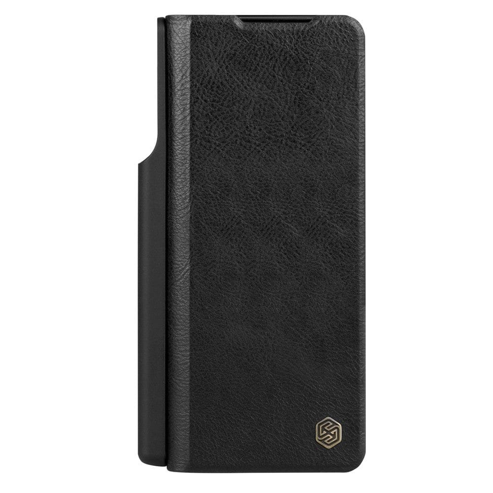 NILLKIN Qin Pro Series for Samsung Galaxy Z Fold5 Leather Case Slide Camera Protection Phone Cover with Pen Slot by The Case Factory