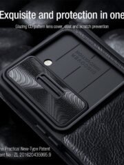 NILLKIN Qin Pro Series for Samsung Galaxy Z Fold5 Leather Case Slide Camera Protection Phone Cover with Pen Slot by The Case Factory