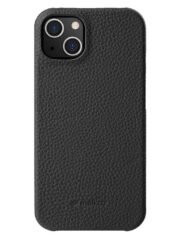 MELKCO For iPhone 14 Case Genuine Cow Leather Phone Cover Black iPhone 14 by The Case Factory