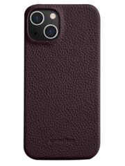 MELKCO For iPhone 14 Case Genuine Cow Leather Phone Cover Purple iPhone 14 by The Case Factory