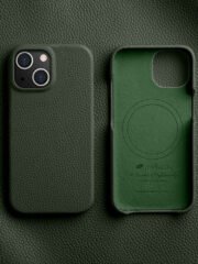 MELKCO For iPhone 14 Plus Case Full-Wrap Genuine Cow Leather Premium Phone Cover | Compatible with MagSafe by The Case Factory