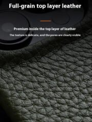 MELKCO For iPhone 14 Plus Case Full-Wrap Genuine Cow Leather Premium Phone Cover | Compatible with MagSafe by The Case Factory