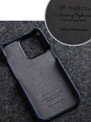 MELKCO For iPhone 13 Pro Case Genuine Cow Leather Phone Cover by The Case Factory