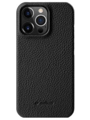 MELKCO For iPhone 13 Pro Max Case Genuine Cow Leather Phone Cover Black iPhone 13 Pro Max by The Case Factory
